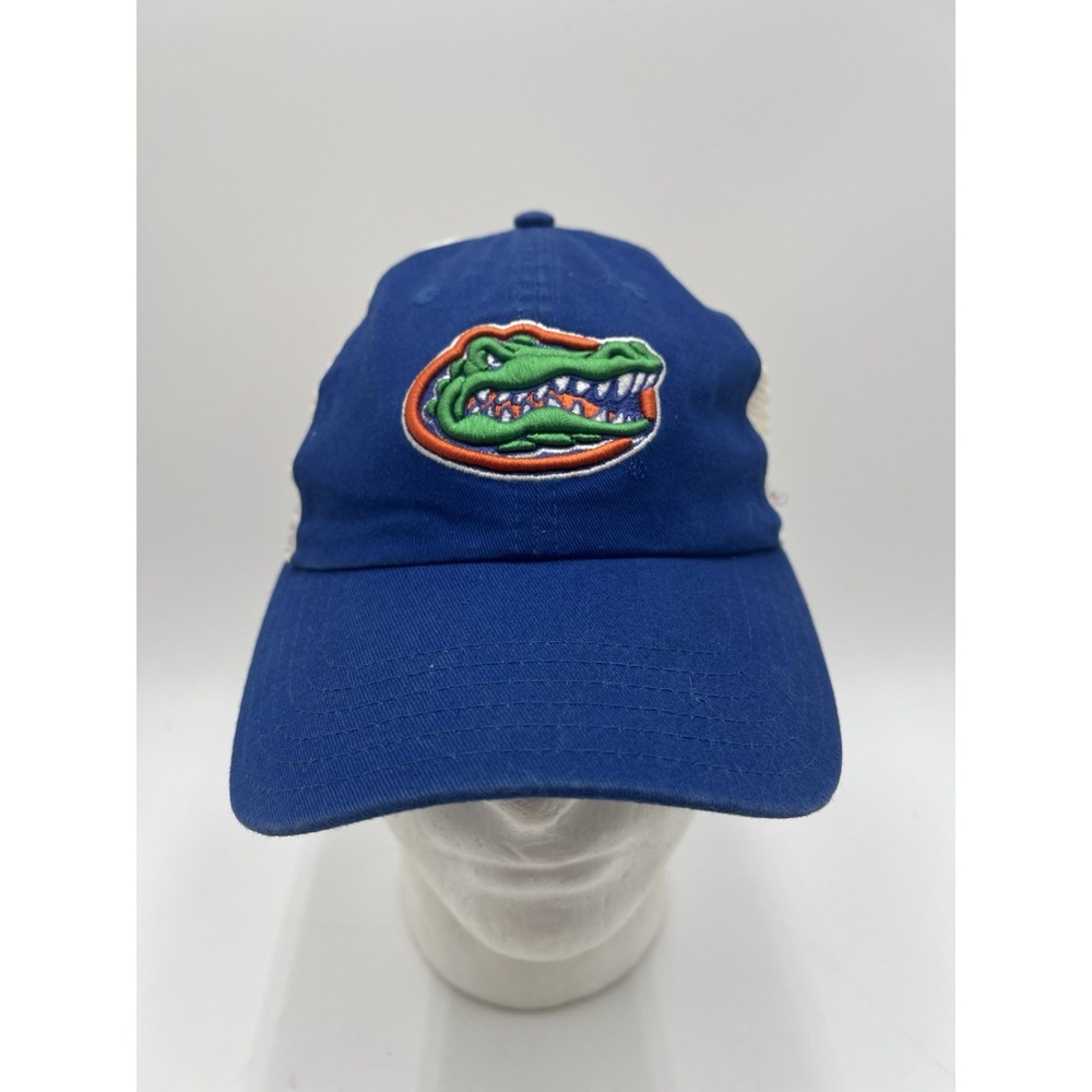 Florida Gators Trucker Hat Top Of The World Blue White Mesh Snapback Cap